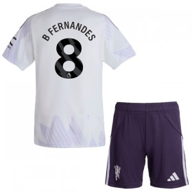 Manchester United B. Fernandes 8 Venkovní 2025-26 - Dětské Fotbalové Dresy (S/S)